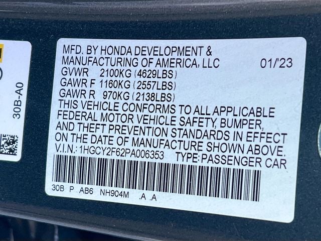 2023 Honda Accord Hybrid EX-L