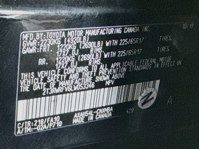 2020 Toyota RAV4 Hybrid XLE