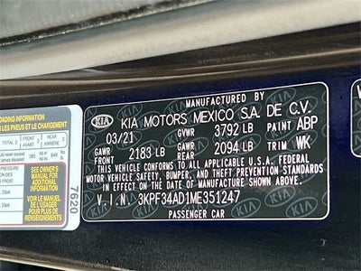 2021 Kia Forte GT-Line