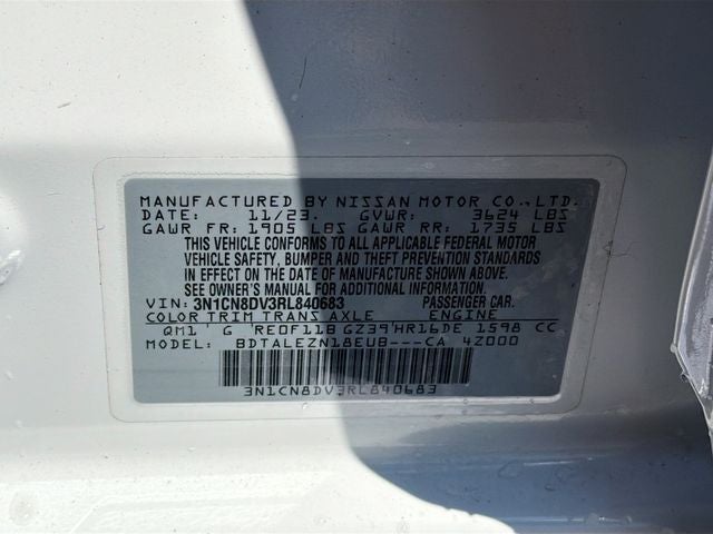 2024 Nissan Versa 1.6 S