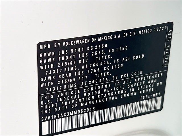 2021 Volkswagen Tiguan 2.0T S