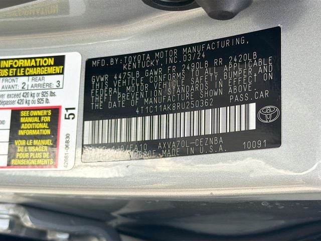 2024 Toyota Camry LE