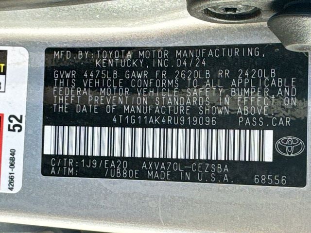 2024 Toyota Camry Base