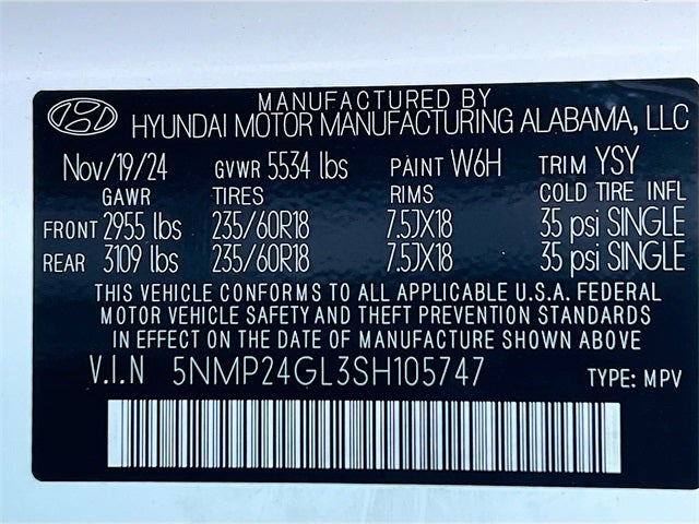 2025 Hyundai SANTA FE SEL