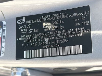 2021 Hyundai ELANTRA SEL