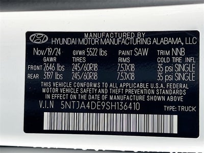 2025 Hyundai SANTA CRUZ SE