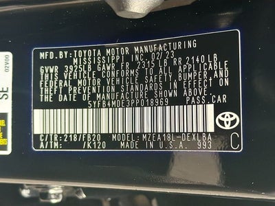 2023 Toyota Corolla LE