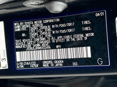 2021 Toyota 4Runner TRD Off-Road Premium