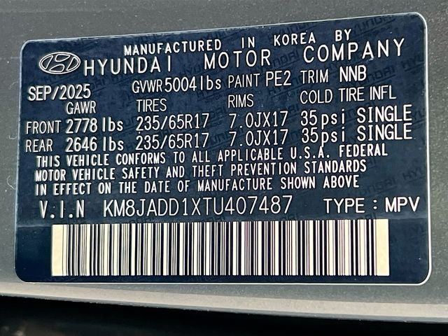 2026 Hyundai TUCSON HYBRID Blue