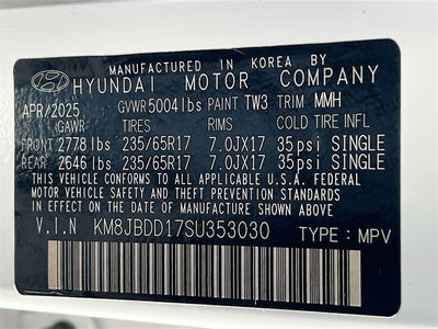 2025 Hyundai TUCSON HYBRID Blue