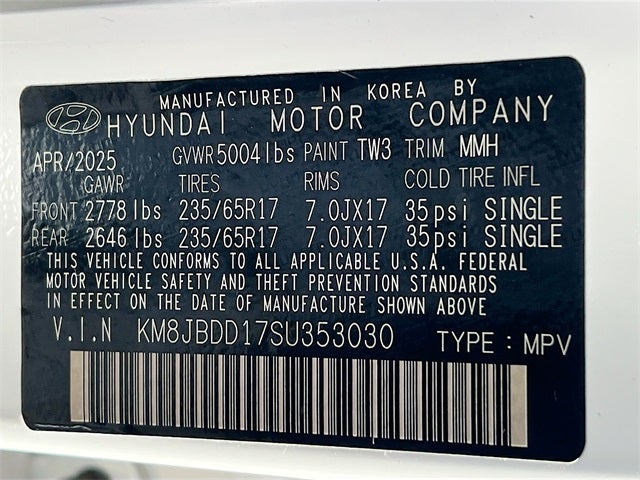 2025 Hyundai TUCSON HYBRID Blue