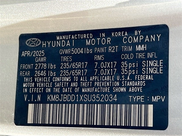 2025 Hyundai TUCSON HYBRID Blue