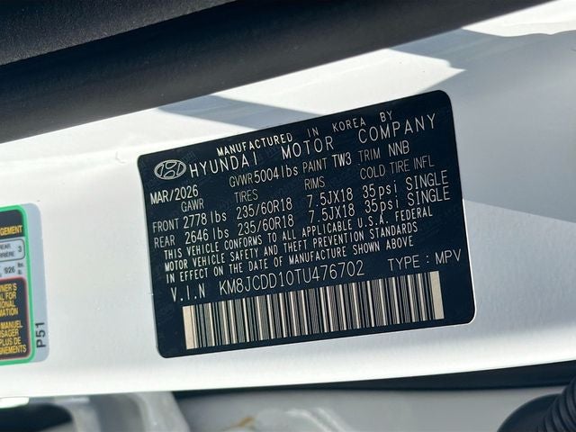 2026 Hyundai TUCSON HYBRID SEL Convenience