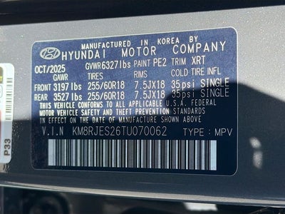 2026 Hyundai PALISADE XRT Pro