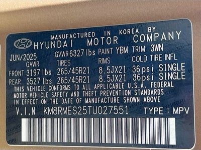 2026 Hyundai PALISADE Calligraphy