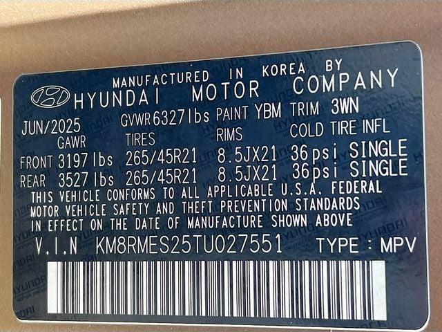 2026 Hyundai PALISADE Calligraphy