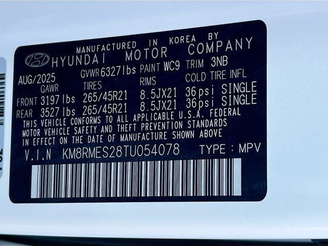 2026 Hyundai PALISADE Calligraphy