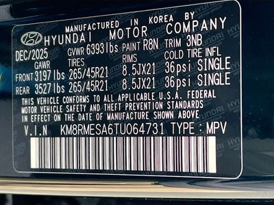 2026 Hyundai PALISADE HYBRID Calligraphy