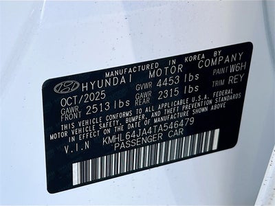 2026 Hyundai SONATA SEL Sport