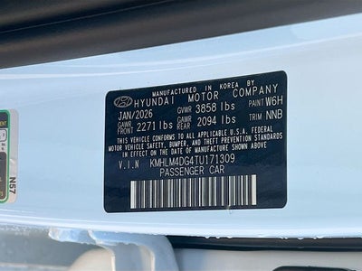 2026 Hyundai ELANTRA SEL Sport