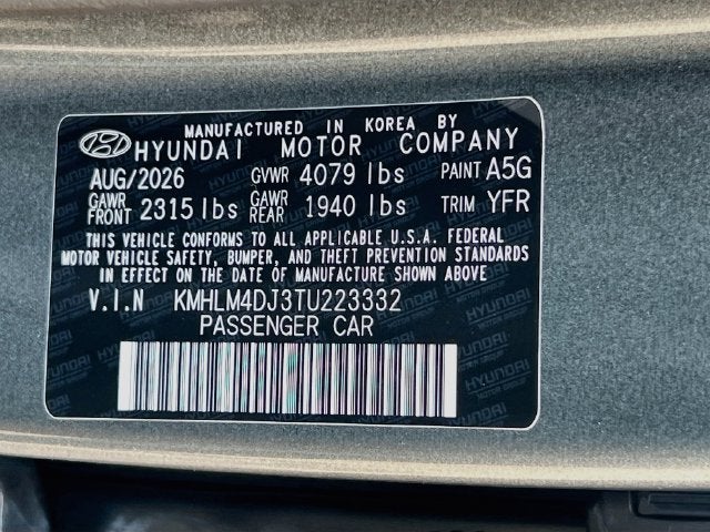 2026 Hyundai ELANTRA HYBRID Blue