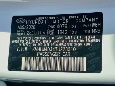 2026 Hyundai ELANTRA HYBRID Blue