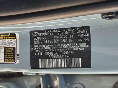 2026 Hyundai VENUE SE